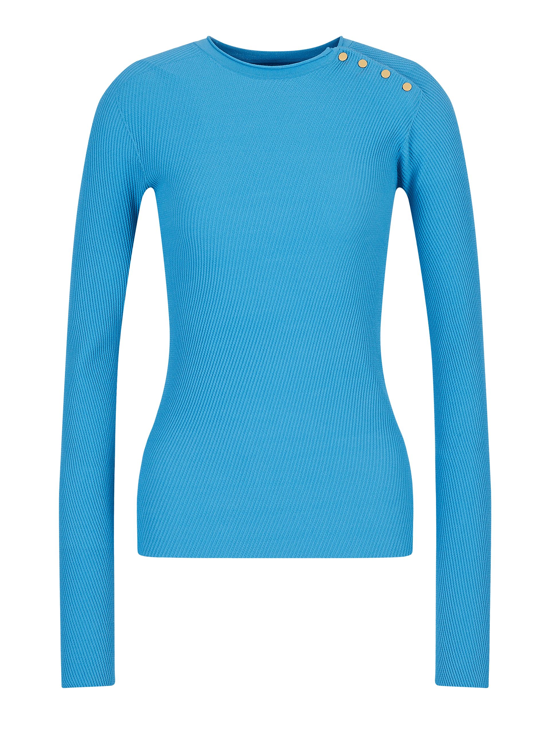 Suéter Texturizado com Detalhe de Botõ …