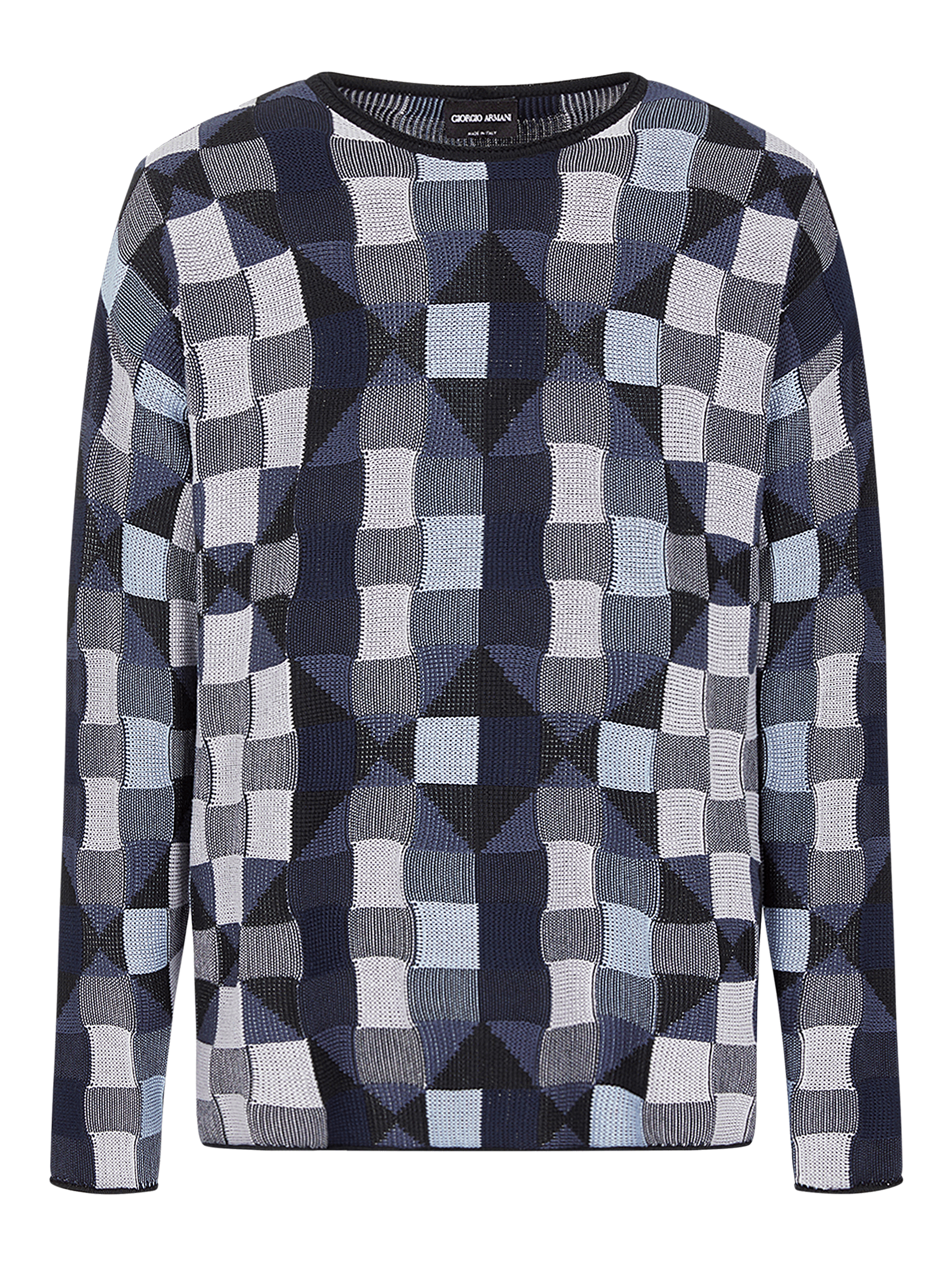 Suéter Masculino com Estampa Geométrica