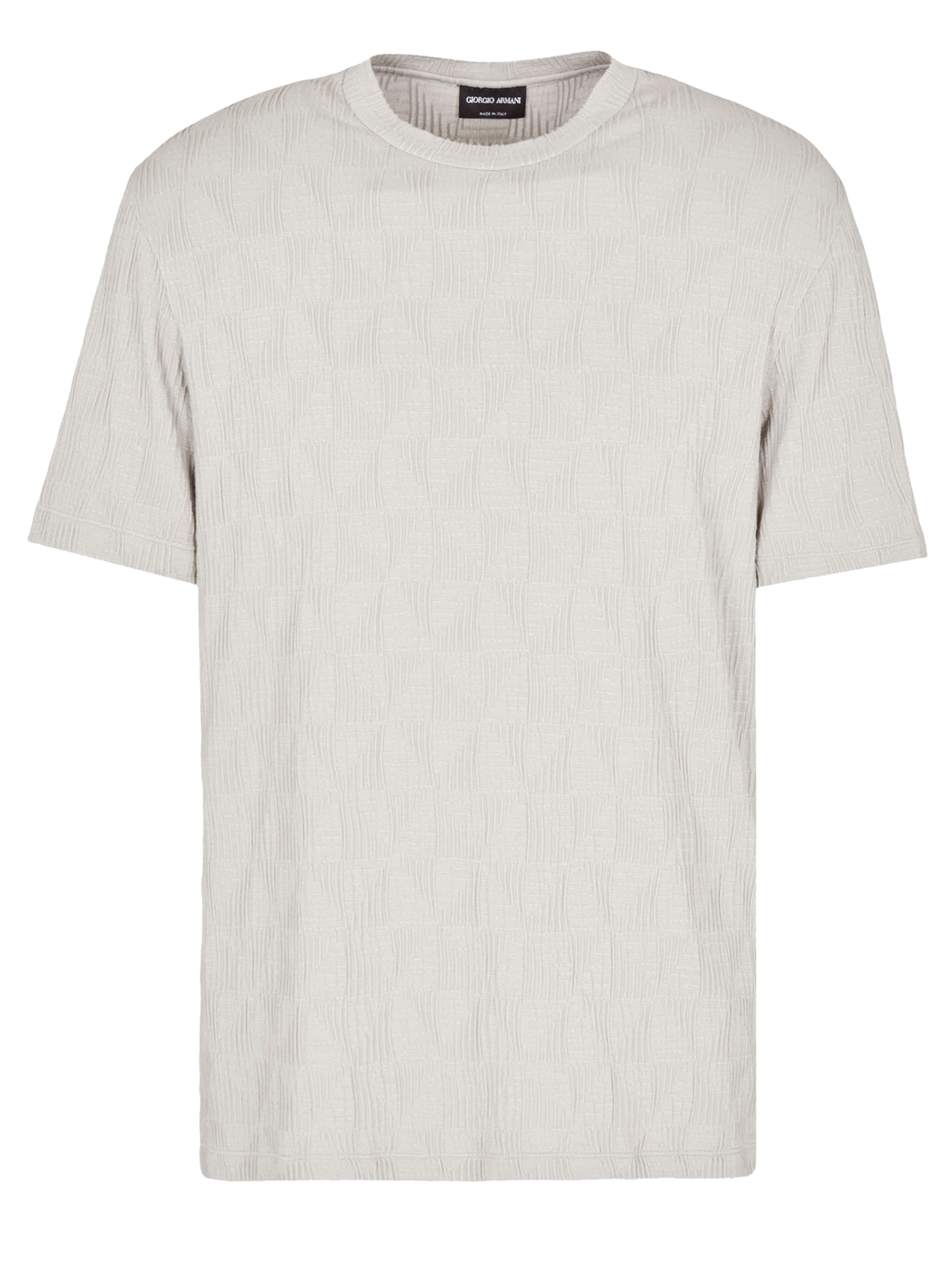 Camiseta Masculina Texturizada de Gola Redonda