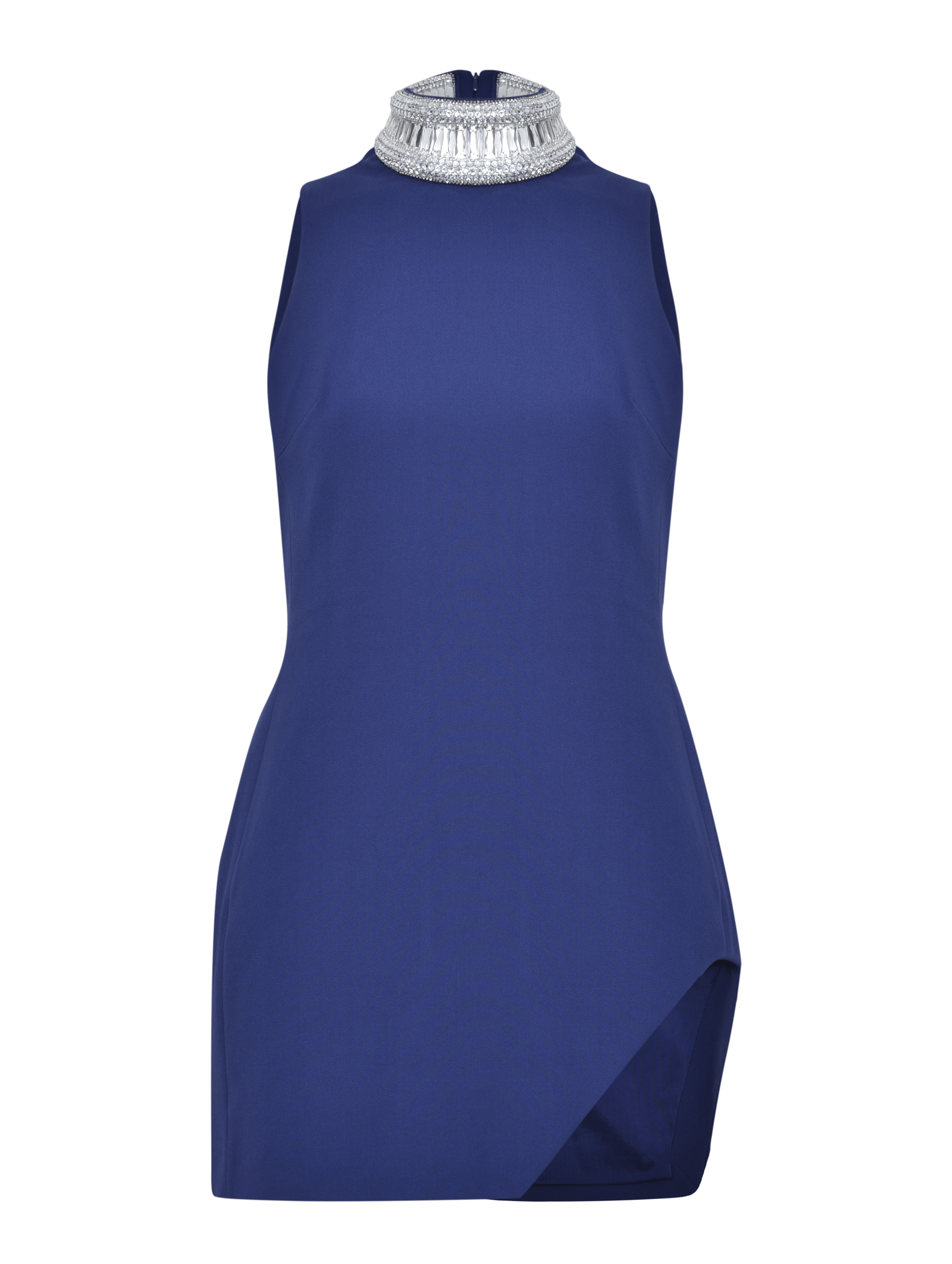 Vestido Curto Crystal Azul