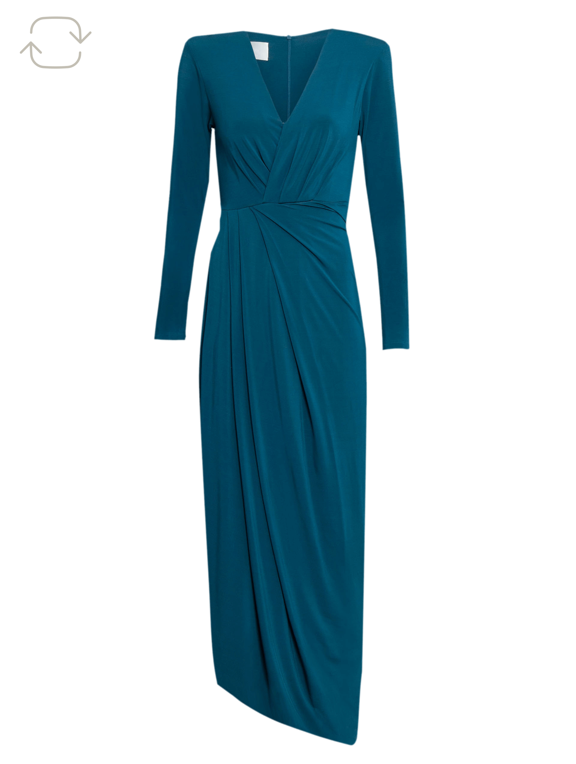 Vestido Transpassado Azul