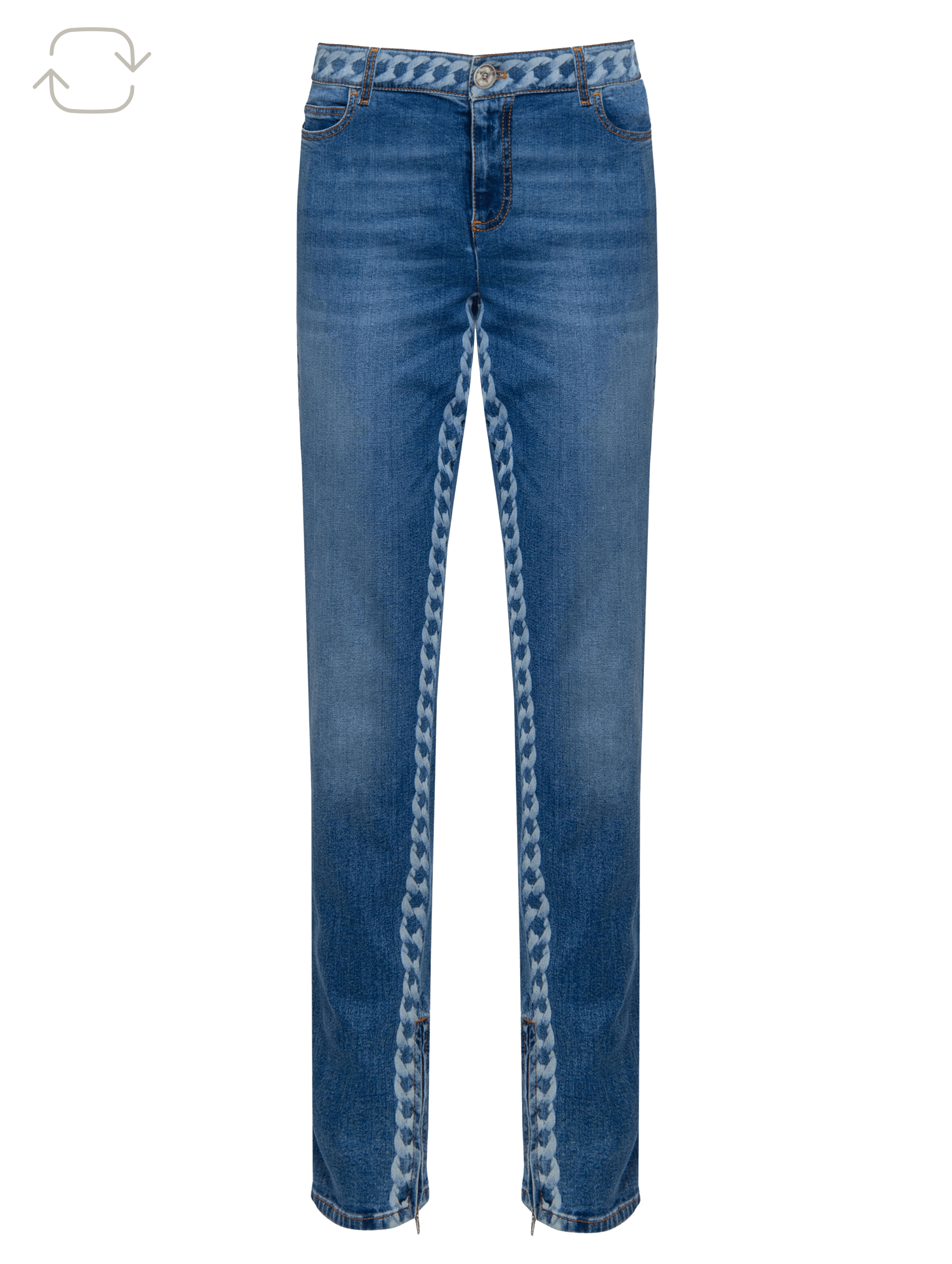 Calça Jeans com Detalhe