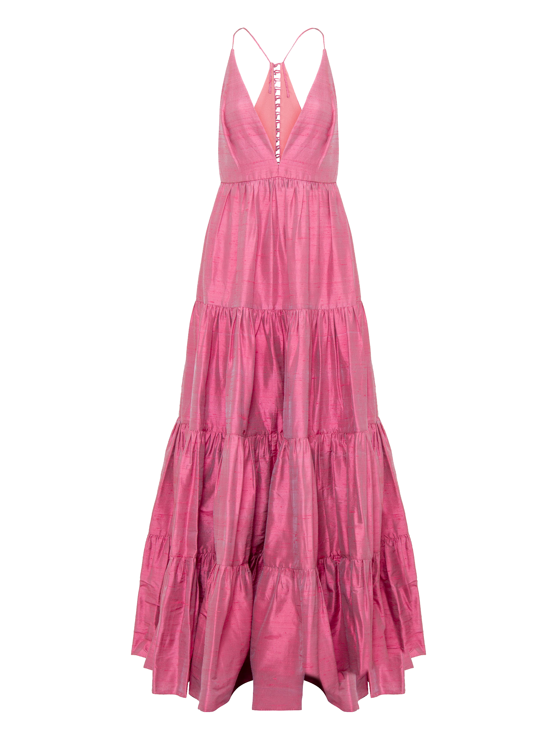 Vestido Donatella em Seda Rosa